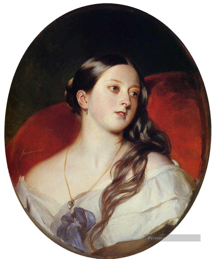 Reine Victoria portrait royauté Franz Xaver Winterhalter Peintures à l'huile